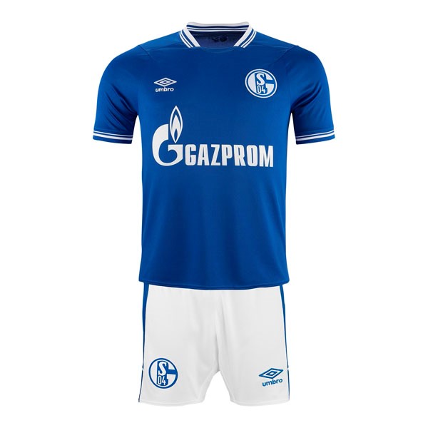 Camiseta Schalke 04 Replica Primera Ropa Niño 2021/22 Azul